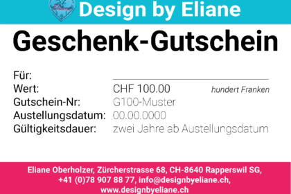 Geschenk-Gutschein CHF 100.00