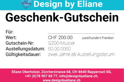 Geschenk-Gutschein CHF 200.00