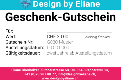 Geschenk-Gutschein CHF 30.00