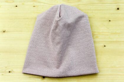 Beanie Glitzer rose