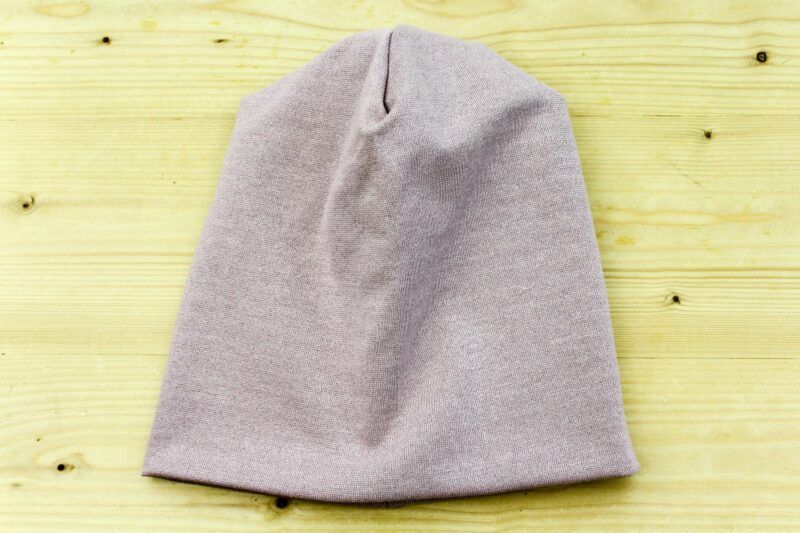 Beanie Glitzer rose