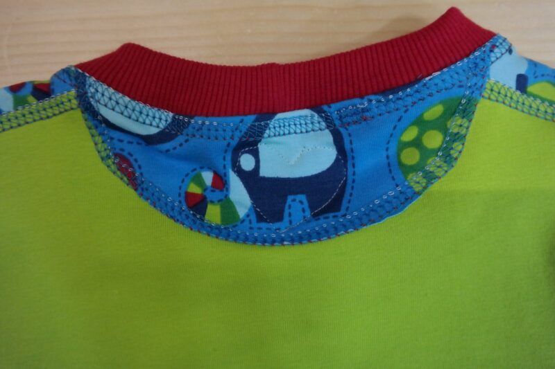 Elefanten-Pullover grün-türkis – Bild 4