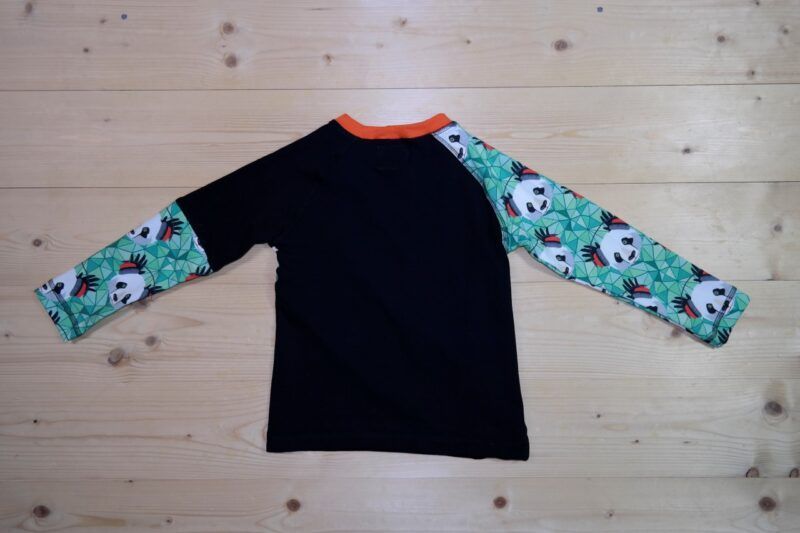 Panda-Pullover "Funky Panda" schwarz-grün – Bild 3