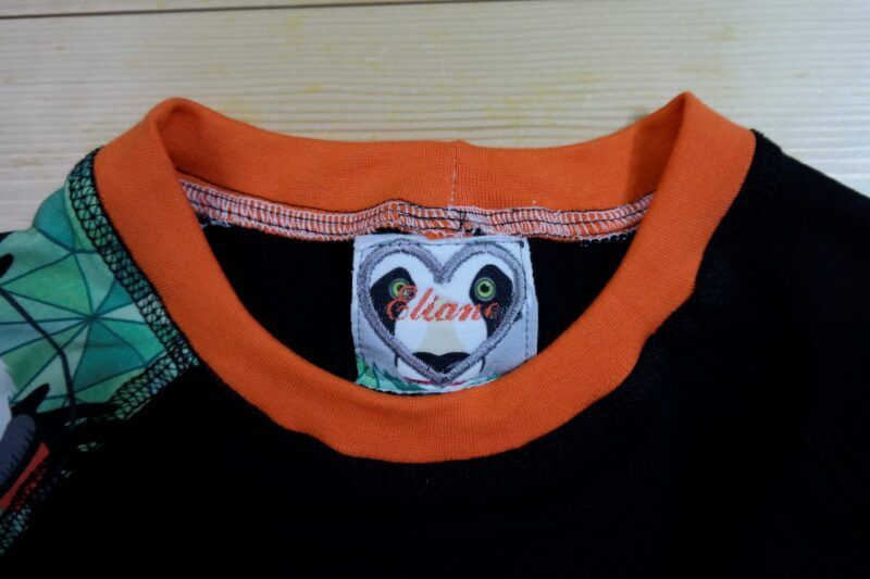 Panda-Pullover "Funky Panda" schwarz-grün – Bild 7