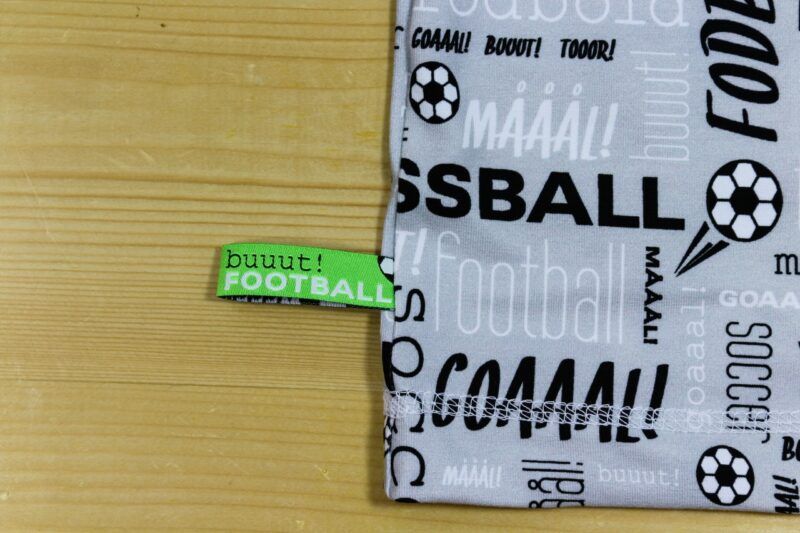 Fussball-T-Shirt grau-weiss-schwarz-grün – Bild 3