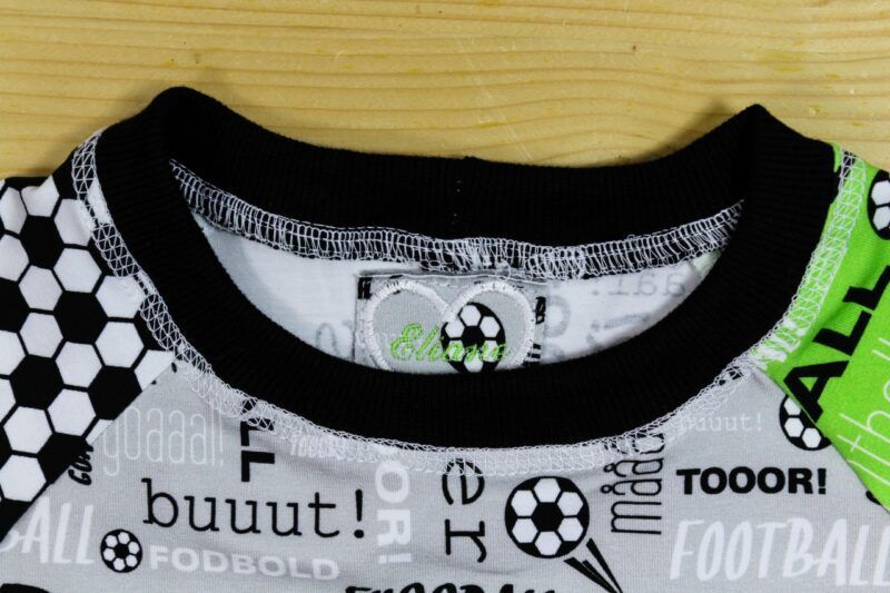 Fussball-T-Shirt grau-weiss-schwarz-grün – Bild 5