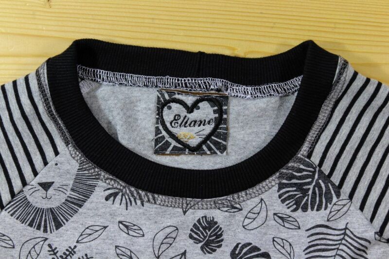Pullover Löwe grau-schwarz-gold – Bild 5