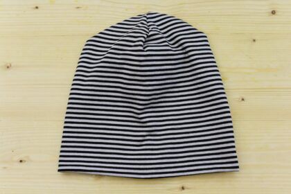 Beanie gestreift braun-beige