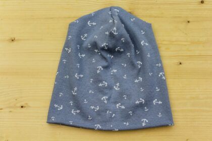 Beanie Anker grau