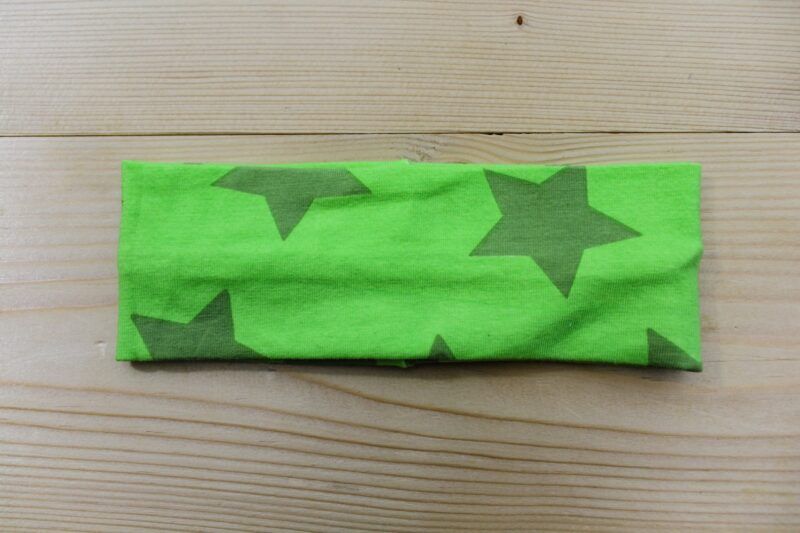 Baby-Stirnband Sterne lime
