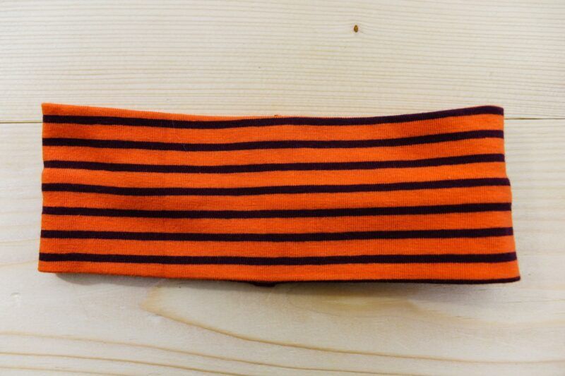 Baby-Stirnband Streifen orange-braun