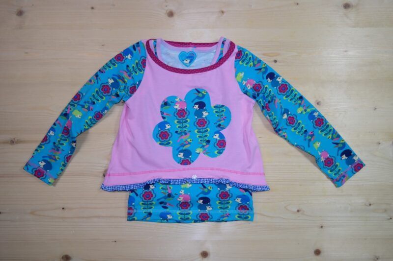 Doppelshirt Igel türkis-rosa – Bild 6