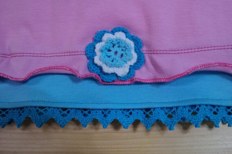 Eulen-T-Shirt rosa-türkis – Bild 4
