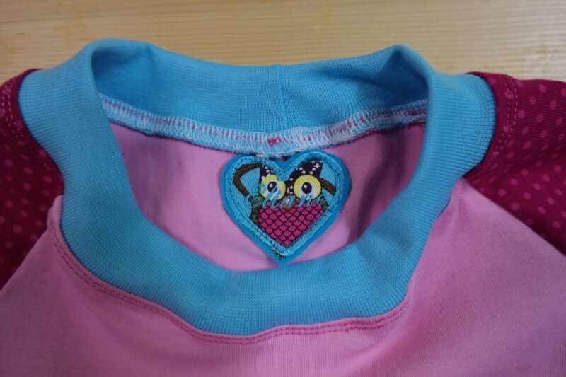 Eulen-T-Shirt rosa-türkis – Bild 5