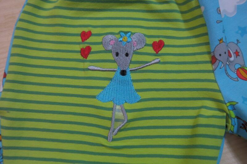 Zirkus-Set T-Shirt und Shorts türkis-grün – Bild 5