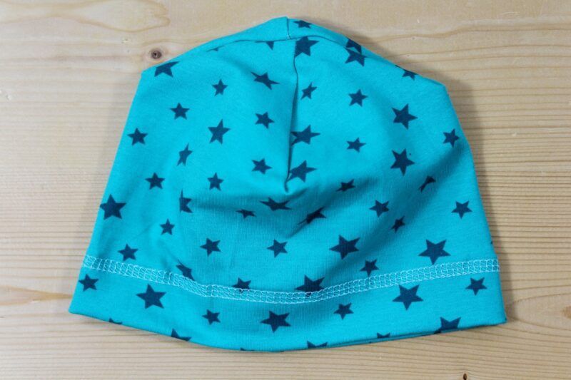 Baby-Beanie Sterne smaragd