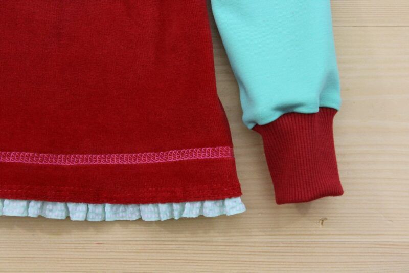 Pullover Eule rot-mint – Bild 5