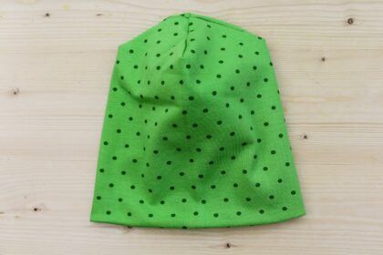 Beanie Punkte grün