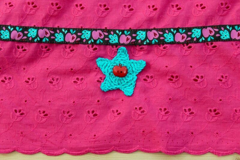 Tunika Lochstickerei pink – Bild 2
