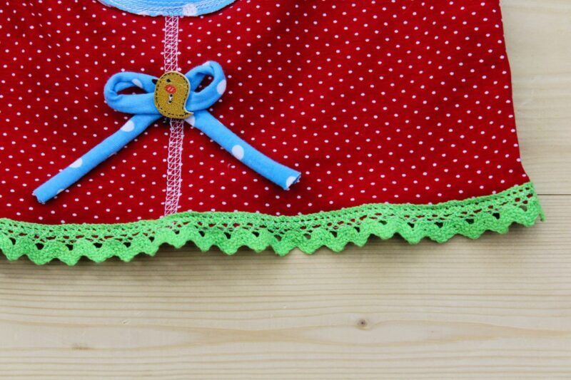 T-Shirt Frühlingshasen rot-grün – Bild 3
