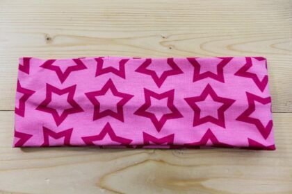 Stirnband Sterne Pink-rosa