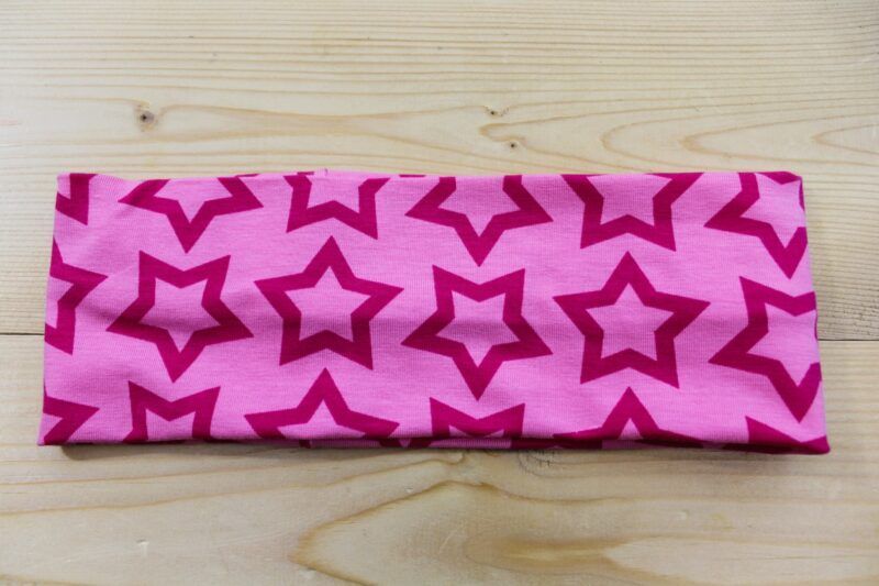 Stirnband Sterne Pink-rosa