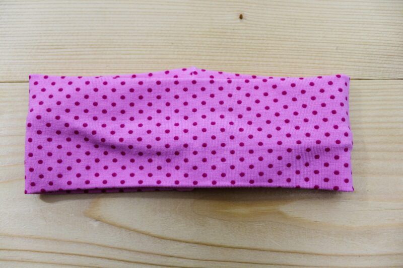 Baby-Stirnband Punkte rosa