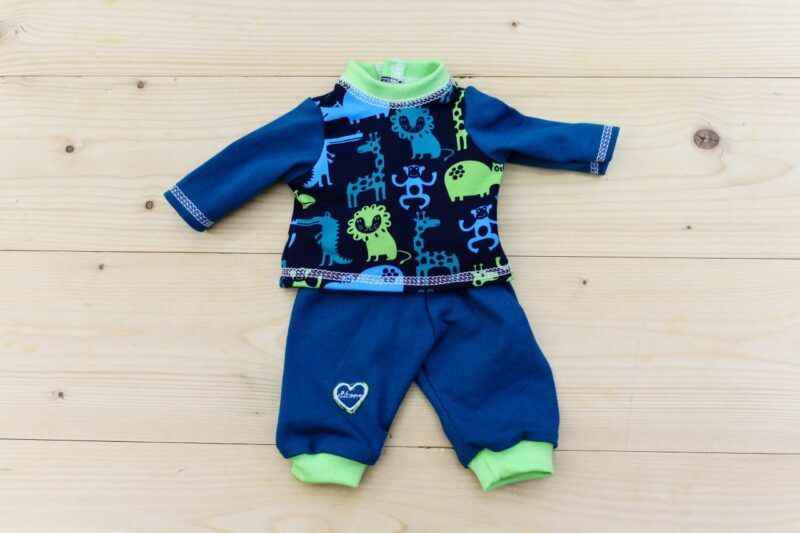 Puppenkombi Zoo petrol-lime – Bild 2