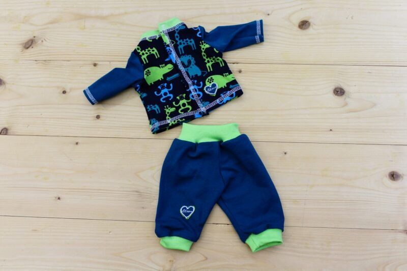 Puppenkombi Zoo petrol-lime – Bild 3