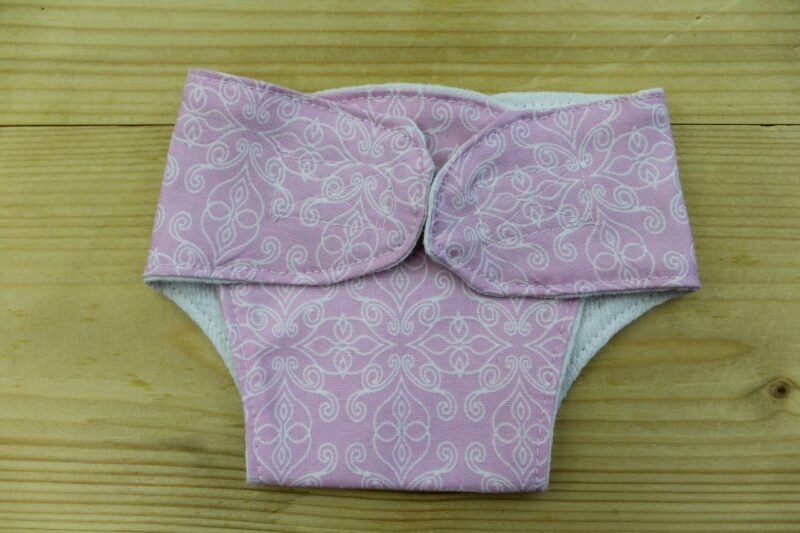 Puppenwindel Ornamente rosa
