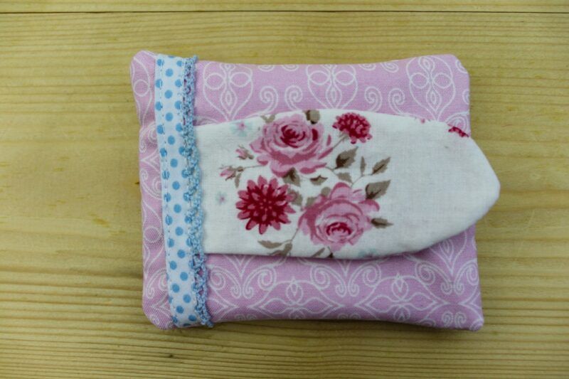 Puppen-Feuchttuch-Tasche Ornamente rosa